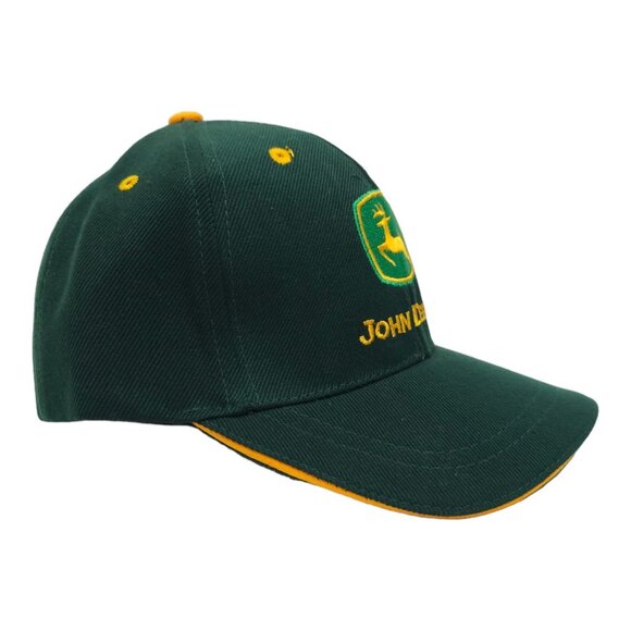 John Deere Embroidered Logo Youth Strapback Cap Wool Blend Baseball Hat NWOT - Picture 3 of 13
